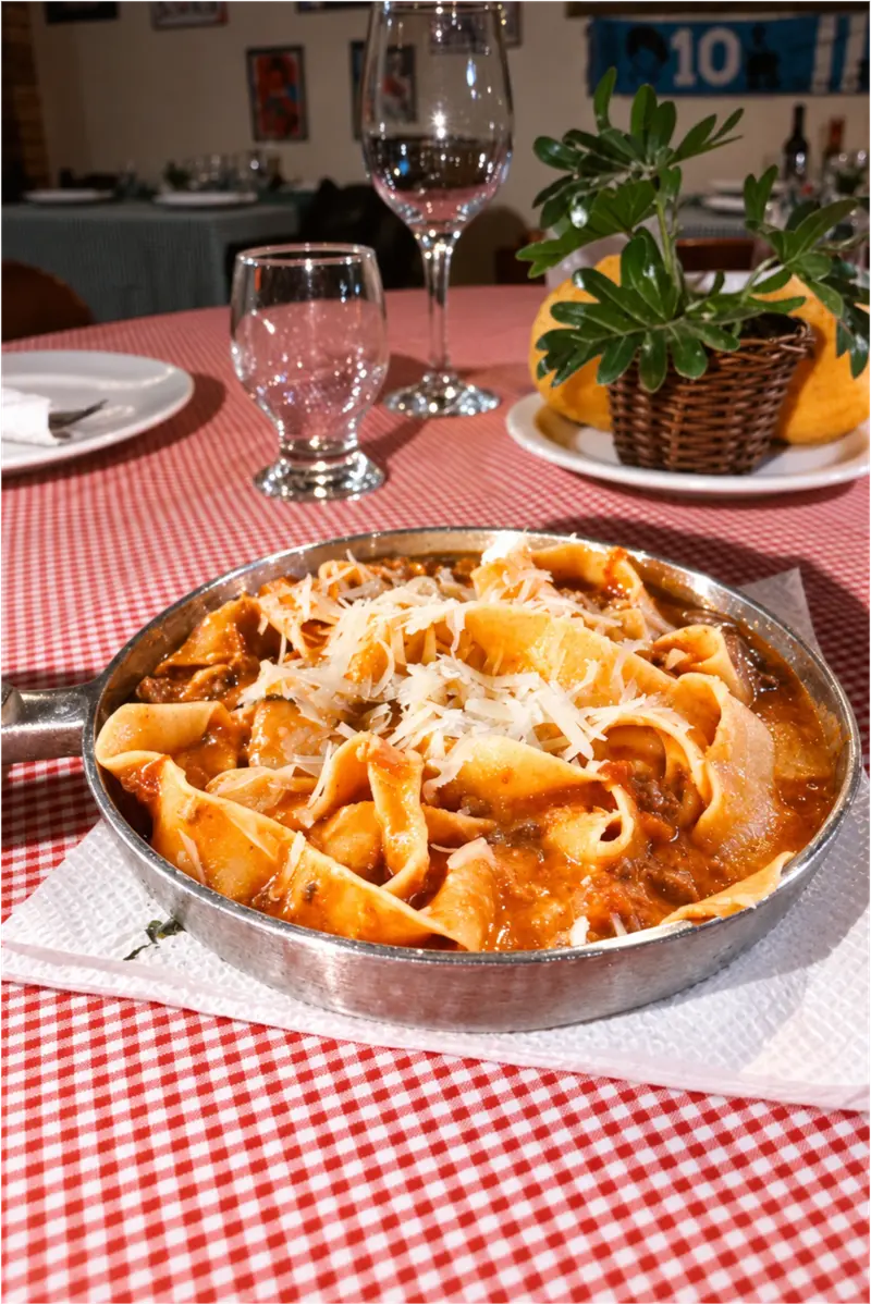 Leonezzi's handmade pasta, plated